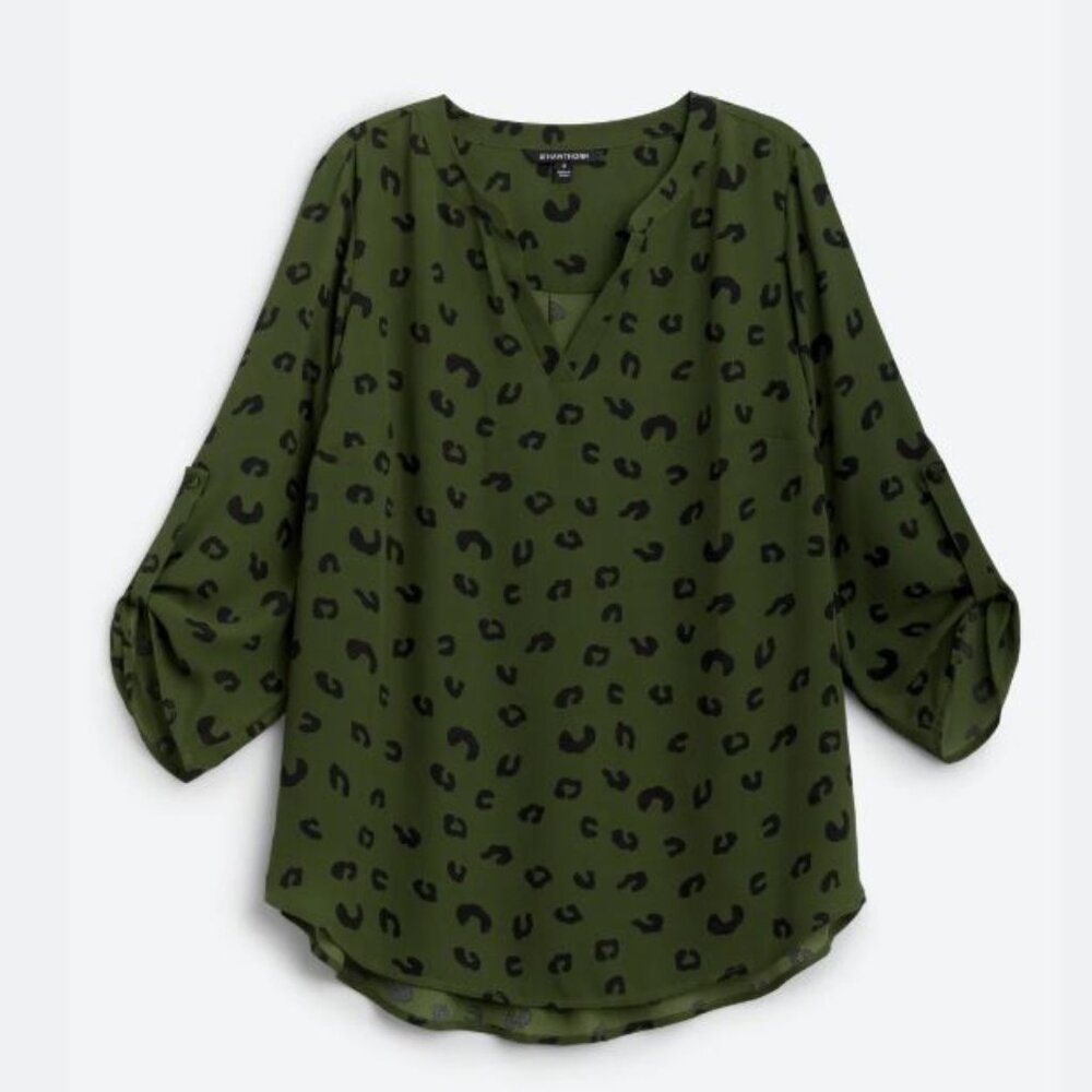 41 Hawthorn Freeman Split Neck Blouse (Stitch Fix)